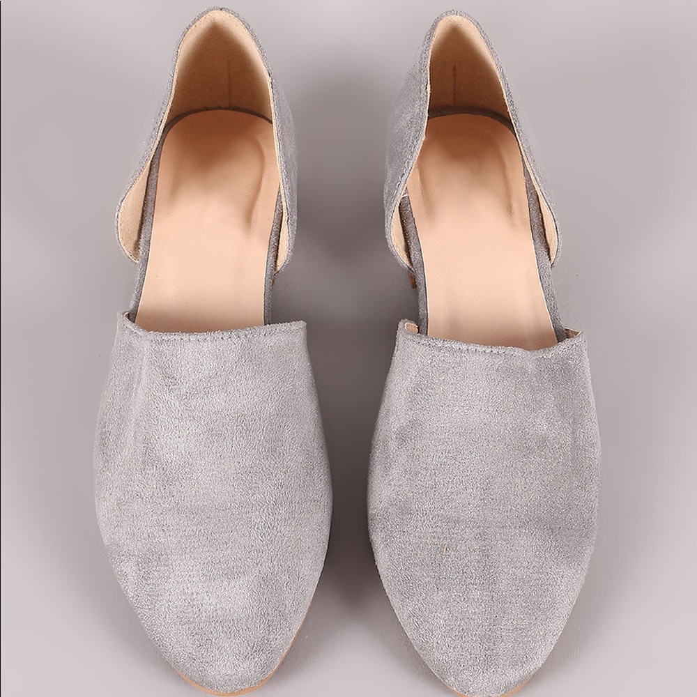 🎉HP 🎉LADIES HEEL BACKED SUMMER MULES. ASH GREY - Picture 2 of 5